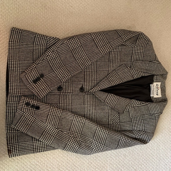 Wilroy Traveller Brownstone Studio houndstooth blazer, size 6 - Picture 6 of 7